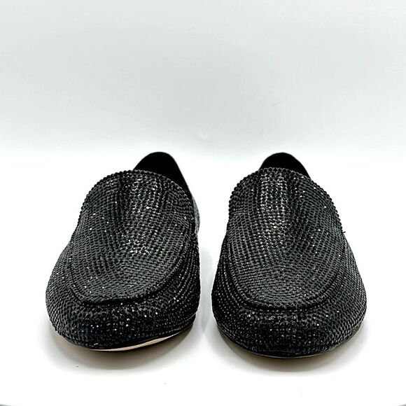 Chico's Suede Trim Rhinestone Loafers 7.5 Sparkle * - Picture 7 of 13